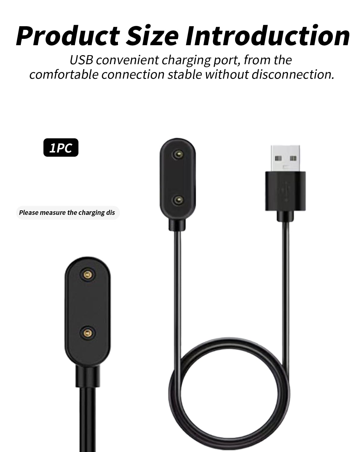 für Huawei Band 11. Silikon-Aufbewahrungstasche & USB-C Adapter - 60cm Ersatz-Ladegerät Reiseset