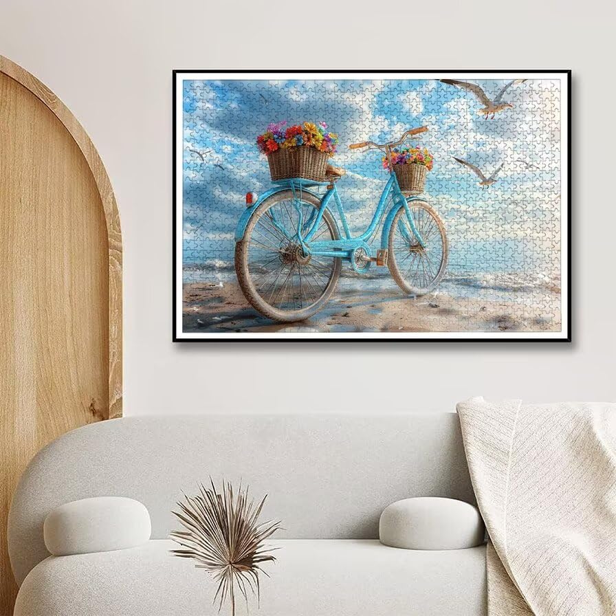 Puzzle 1500 Piezas Playa para Adultos, Puzzle Paisajes de Madera con Caja Regalo para Adultos, Rompecabezas Desafiante para Toda la Familia, Rompecabezas para Regalo Mujer, Home Decoration, -5599