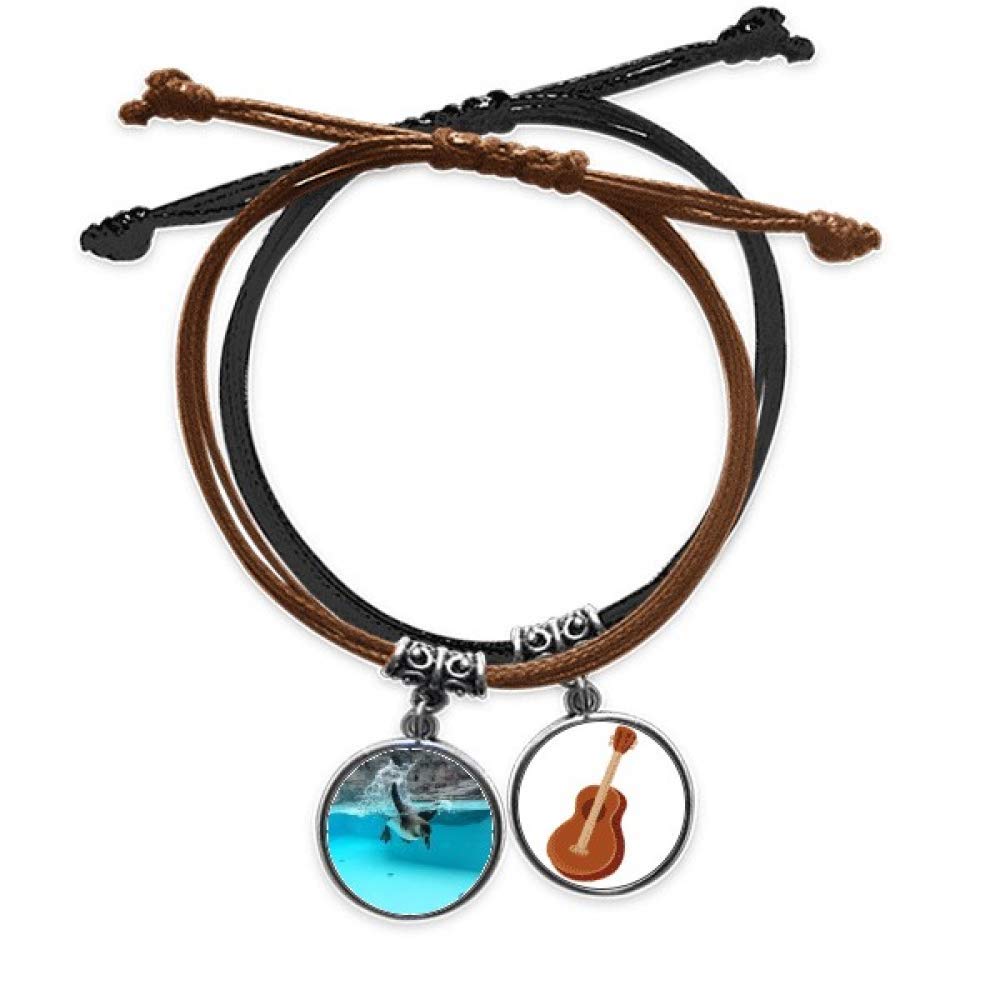 Pulsera de pingüino antártico en cuero ajustable que no irrita 3