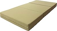Vista 5 de D&D Futon Furniture Colchón plegable de espuma, sofá cama, cama de invitados (tamaño matrimonial, bronceado)