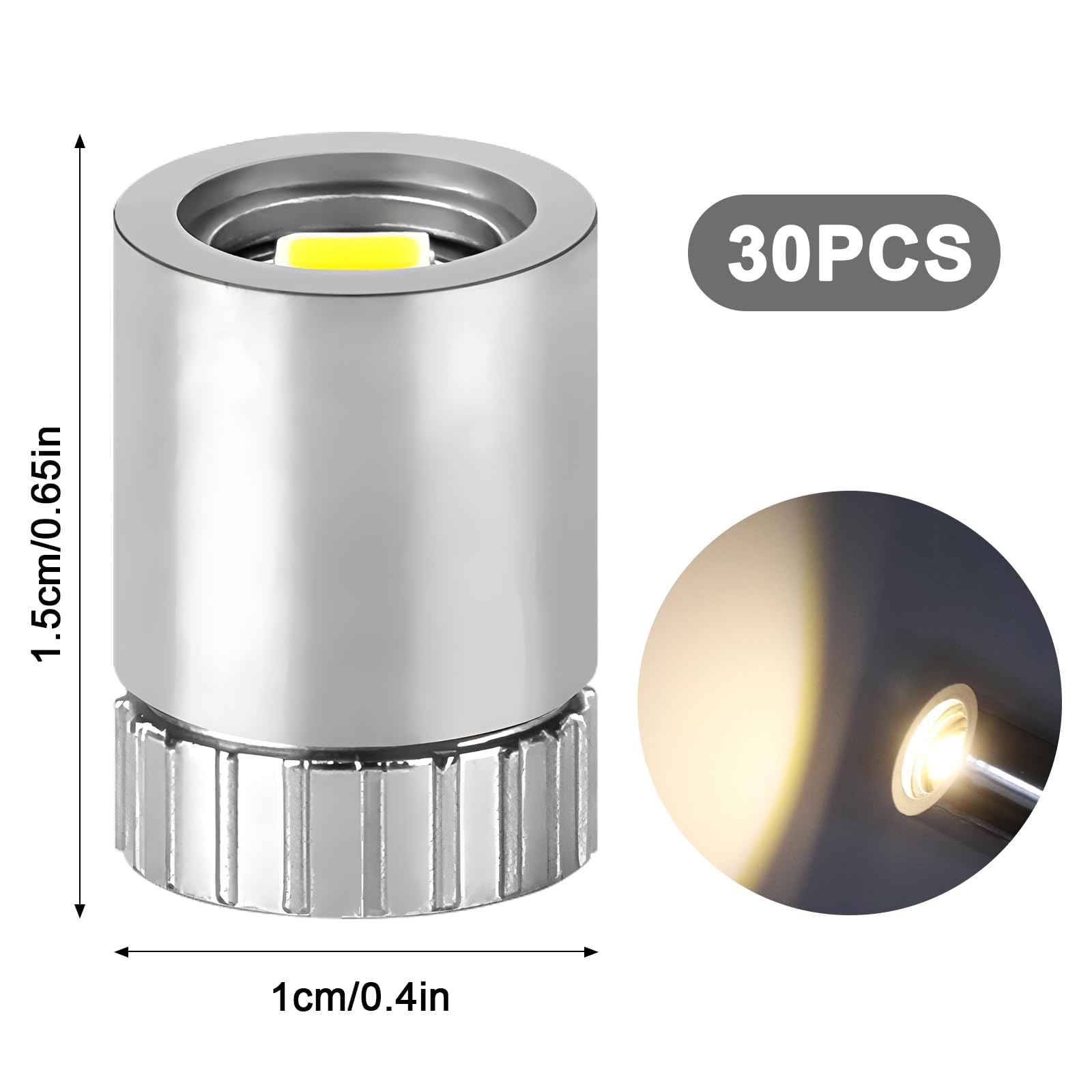 30pcs Miniature Led Lights Small Lights for Hand Craft Warm White LED Balloons Lights for Paper Lanterns Miniature Light for Doll House Toy Decoration - Image 2