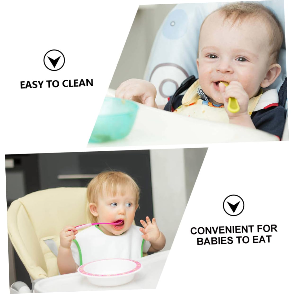 Abaodam 2 Set Bavaglino Grembiule Del Bambino Bambino Che Mangia Grembiule Manica Lunga Infantile Forniture Per Bambini Saliva Asciugamani Impermeabile Del