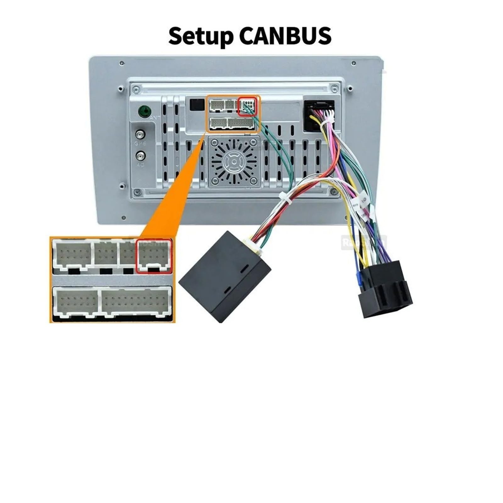 per VW Crafter Auto Radio Android Lettore Stereo Console Telaio Fascia 16PIN Adattatore Cablaggio Canbus Mascherina Autoradio(Only Cable Canbus)