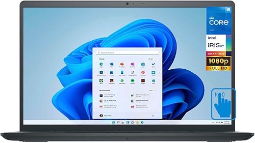 Dell Laptop Inspiron 3520 con pantalla táctil FHD de 15.6 pulgadas (Intel i5-1135G7 de 4 núcleos, 8 GB de RAM, 256 GB PCIe SSD + 1 TB HDD, Intel