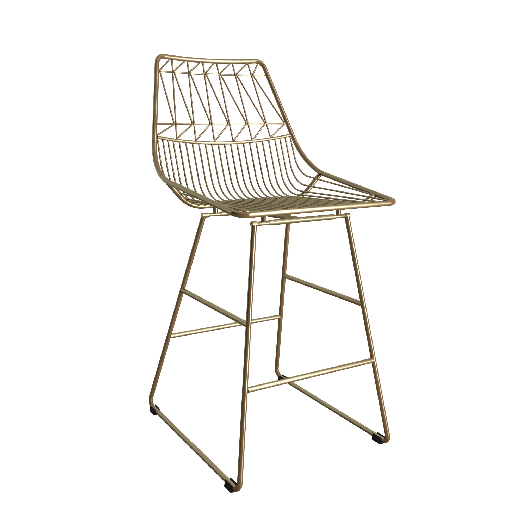 DHP Astrid Wire Metal Counter Stool Gold