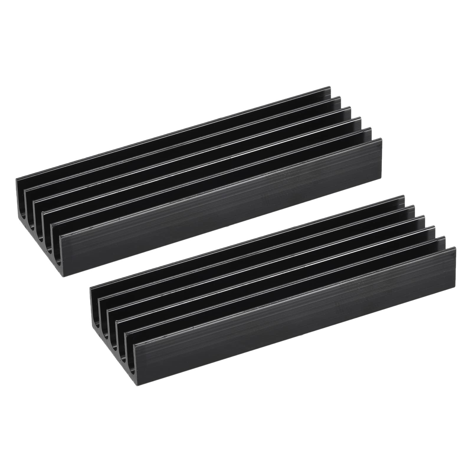 Sourcing Map - Dissipateur Thermique M.2 En Cuivre Pur 70x21x2 Mm - Pour SSD NVMe 2280 - Refroidissement PC/Ordinateur Portable - Avec Ruban Adhésif Et Anneaux Caoutchouc