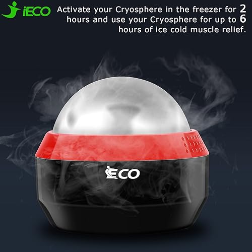 Miniatura 2 de iECO Cryosphere - Pelota de masaje en frío para alivio del frío y el calor, liberación miofascial, terapia de punto de activación, nudos musculares,