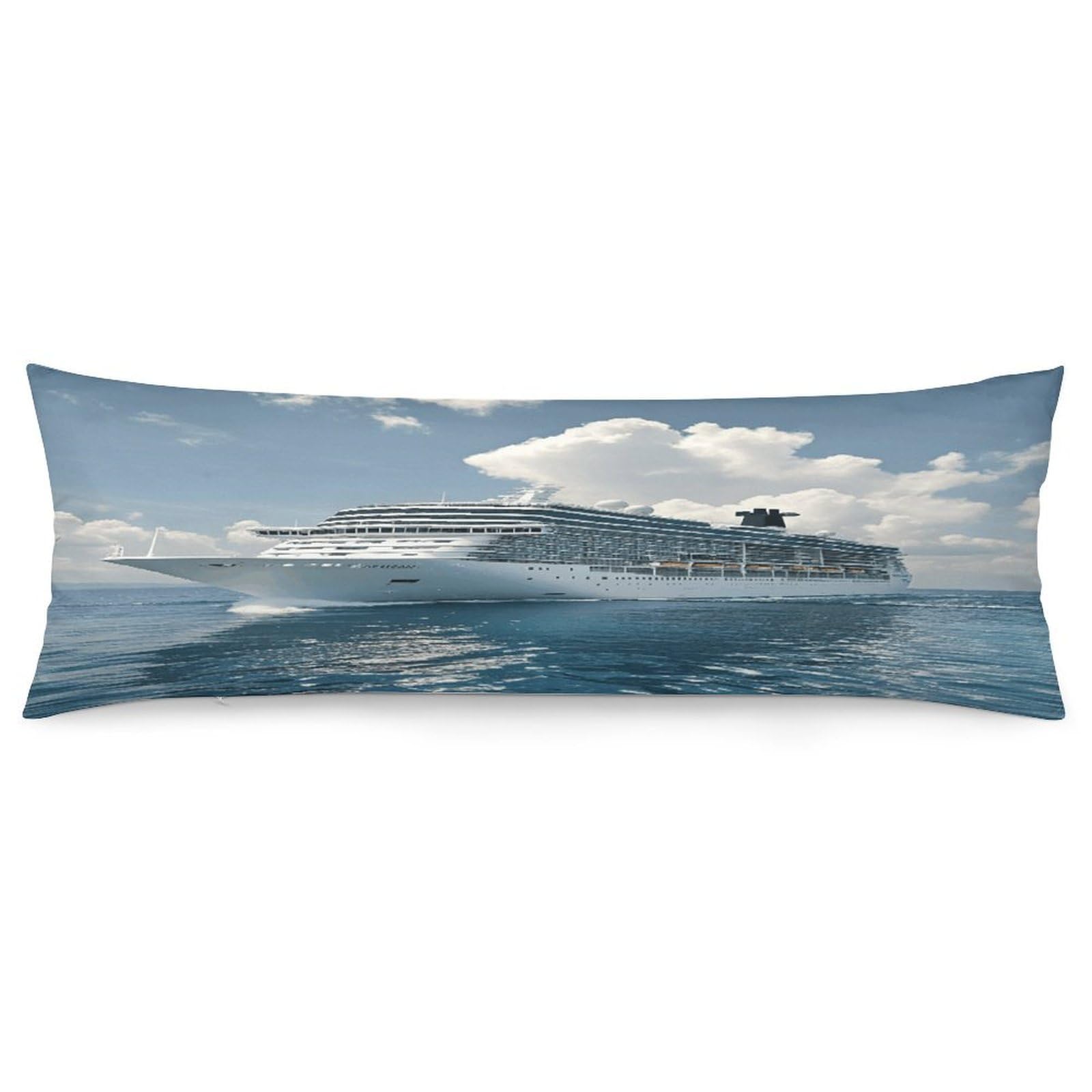 Cruise Ships Throw Pillow Cover Soft Pillow Case Decorative Lumbar Pillow Cover Cozy Throw Pillowcase Polyester Rectangular Cushion Case Decor for Couch Sofa Bed