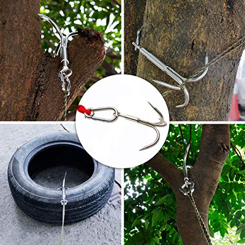 image for seedoo Fishing Magnet with Grappling Hooks，66ft Rope & Glove,760LB P