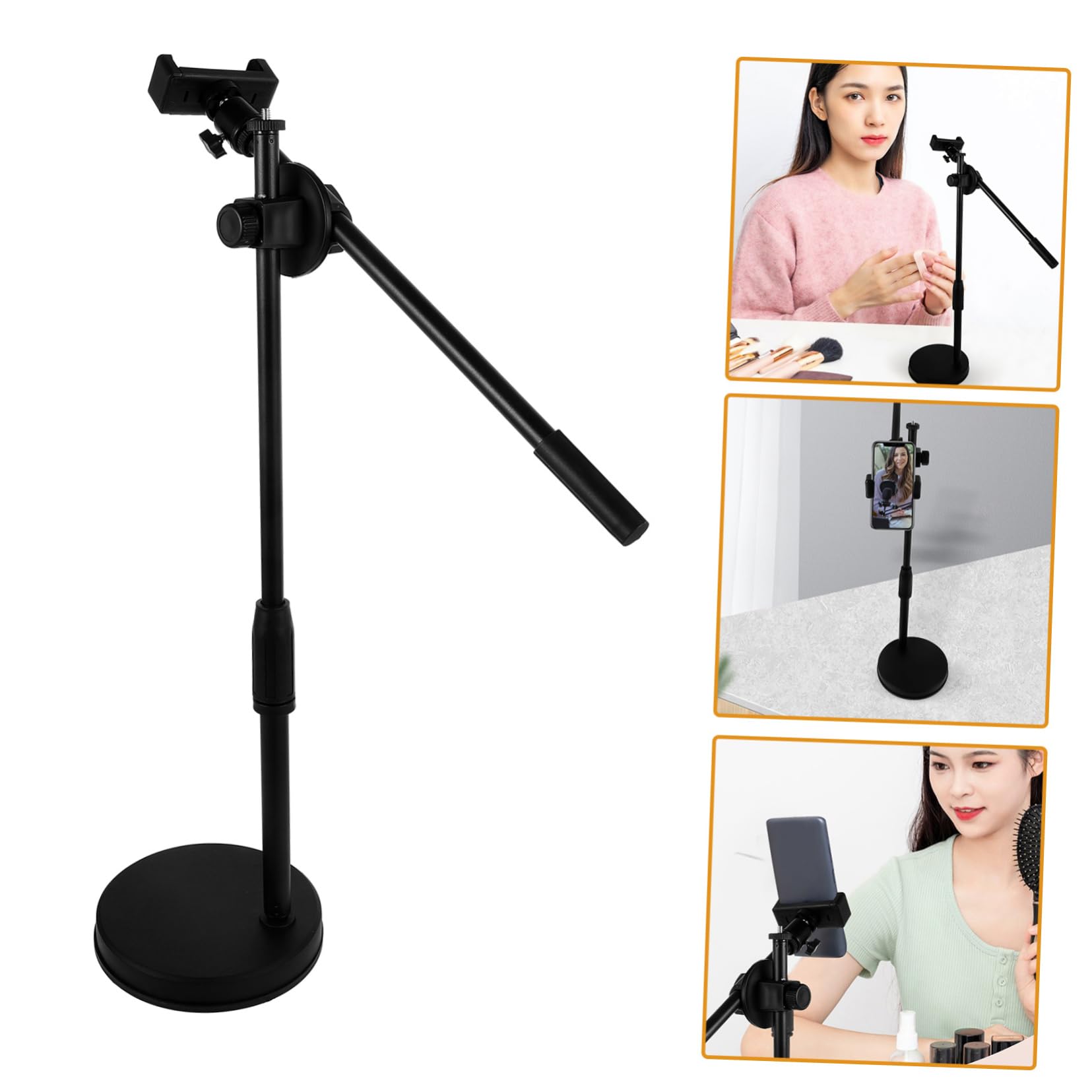 Holibanna Soporte de Fotografía de Escritorio para Teléfono Móvil Soporte de Cámara para Streaming y Grabación para Fotografía de Manicura y Dibujo