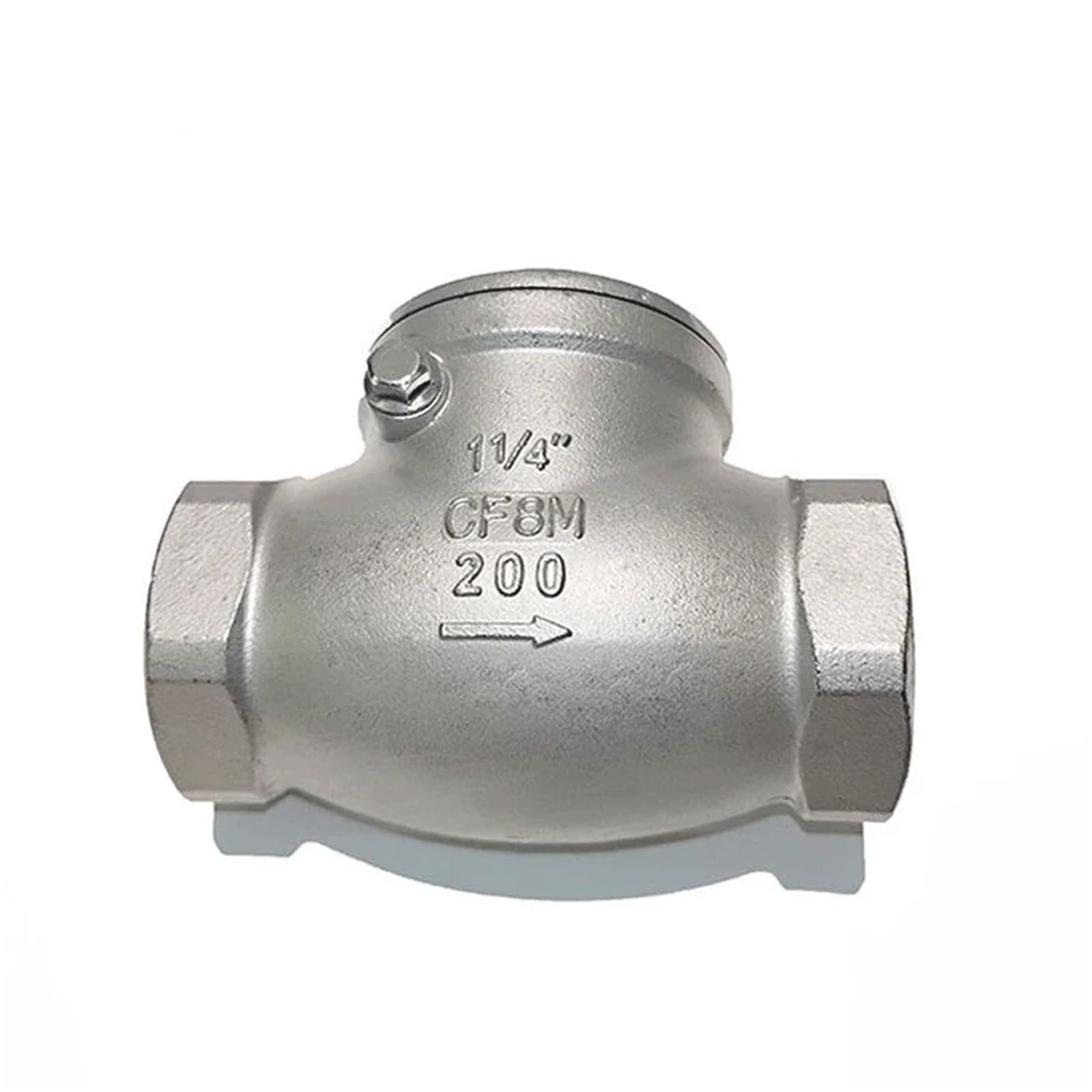 Uyzndkvsi Dn8 1L4 Inch 1/4" 3/8" 1/2" 3/4" 1" 2"-4" 201 304 316 Stainless Steel 1 Way No-Return Check Valve(,Ss304)