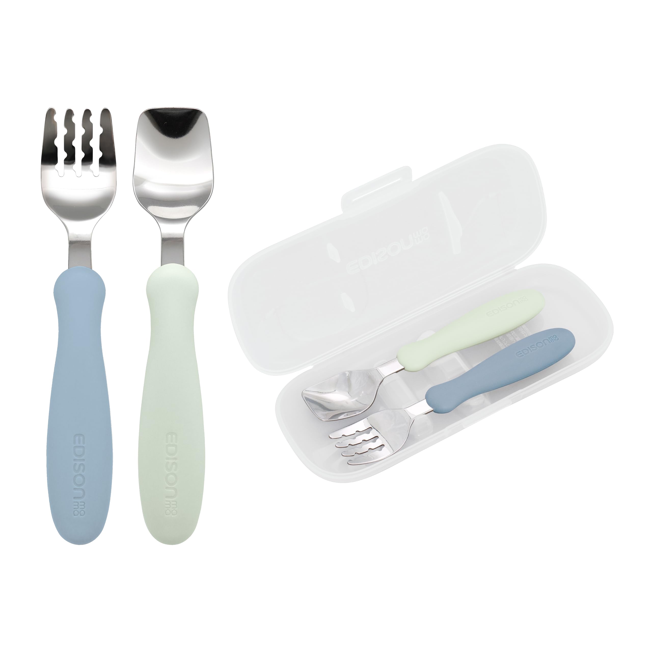 Amazon.co.jp: EDISON mama(エジソンママ) フォーク&スプーン 14cm 1.5 