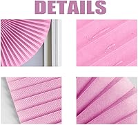 Vista 4 de Persianas temporales plisadas de filtro de luz, persianas plisadas fáciles de cortar e instalar con clips, para oscurecer la habitación, 23.6 Rojo