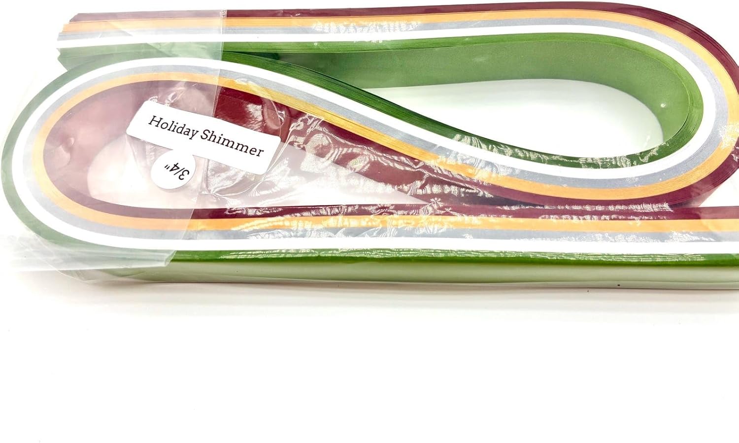 1" Shimmer Holiday Paper Strips for German, Froebel, Moravian Stars & Weaving (100 strips)