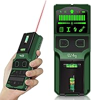 7-in-1 Stud Finder Wall Scanner: Detects Wood, Metal, AC Wires, Pipes, Joists | LCD, Laser Level, 4 Sensors