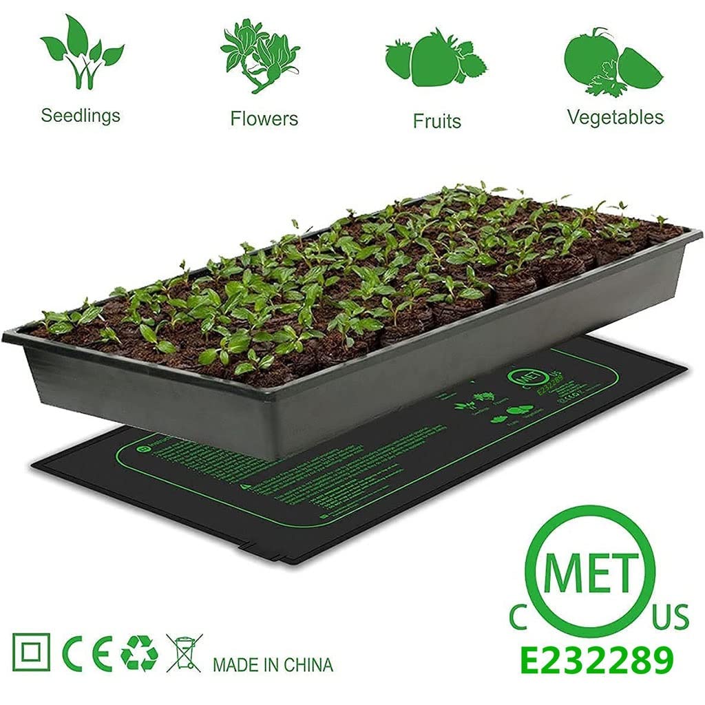 Mata grzewcza do sadzonek Wodoodporna, trwała, ciepła, hydroponiczna podkładka grzewcza Podkładka do kiełkowania roślin do ogrodnictwa w domu (rozmiar: 20,7 * 10 cali)
