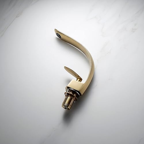 Miniatura 6 de Latón cepillado oro grifo caliente y fría cara lavabo grifo de agua Contratado bathrooma inodoro Un solo oro grifo pvd vacío Galjanoplastia Peso