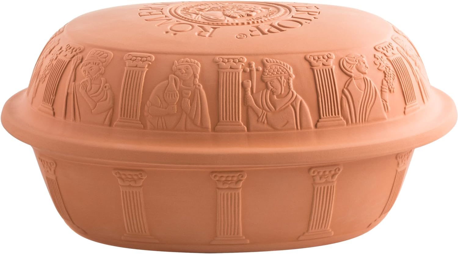 Römertopf Pentola a Vapore in Ceramica ca. 7 Litri – Vaporiera da Forno per Verdure, Pesce e Carne, Cottura Sana senza Grassi, Marrone, dal 1967
