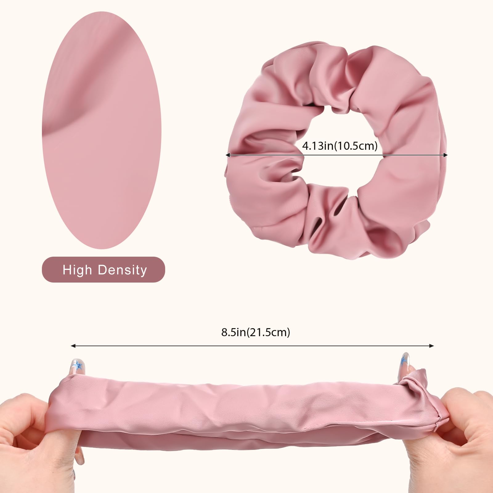 Lolalet Scrunchies for Women, Satin Hair Softer Than Silk Ties Sleep, Big Scrunchy Ponytail Holder with Elastic Bands Girls Thick Thin Curly -6 Pack, Style A: 11- Multicolor K 1 Count (Pack of 8)