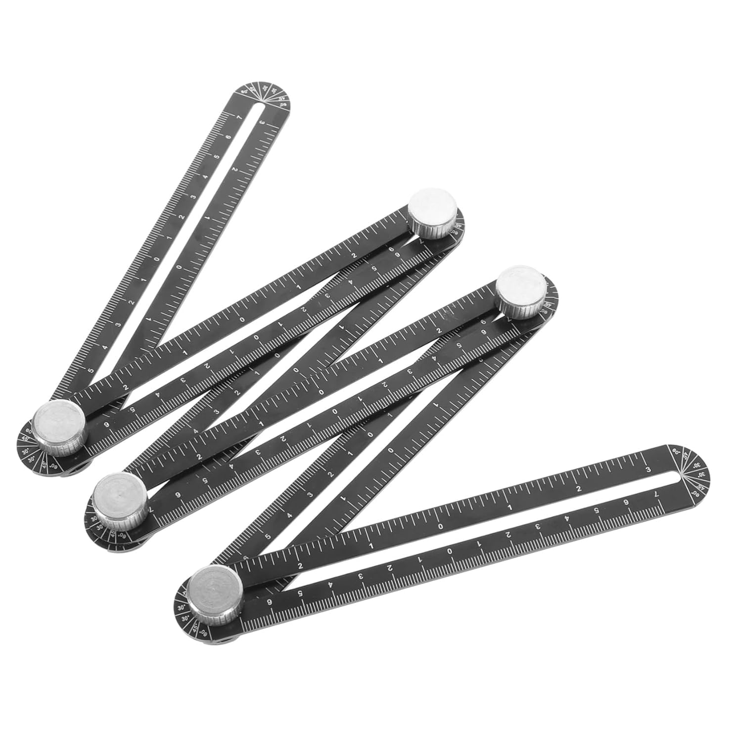 Righello perforatore per apri fori per piastrelle, righello pieghevole multiuso per la lavorazione del legno, bastone da cortile e metro per misurazioni accurate, strumento ideale per progetti fai da
