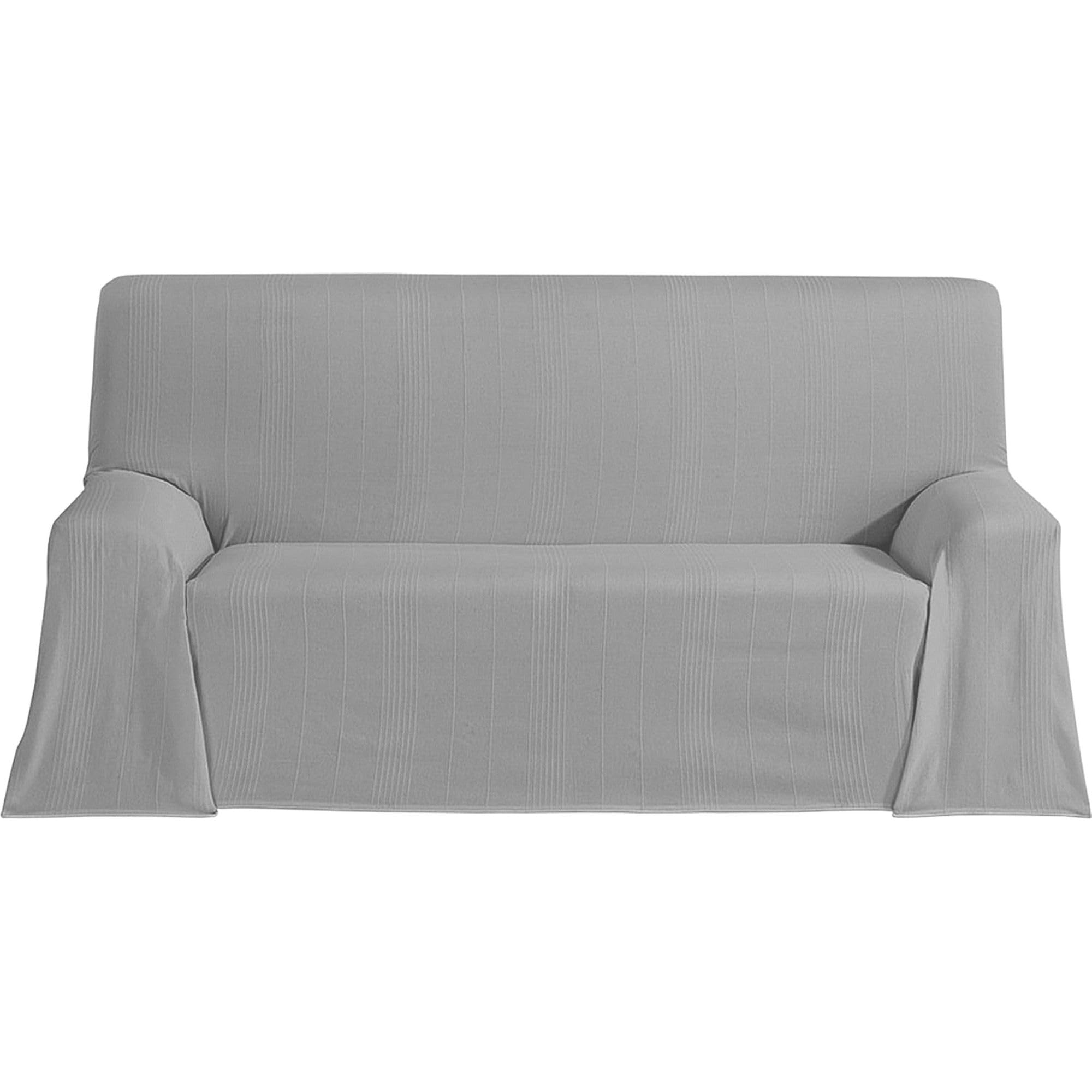 Foulard Multiusos Tamaño 180x260 cm Tanto para Sofá o Cama - Colcha Multiusos Color Gris Cubrecama Decorativas para Sofá, Cama - Jarapa Sofá o Cama Protector Ligero y Elegante