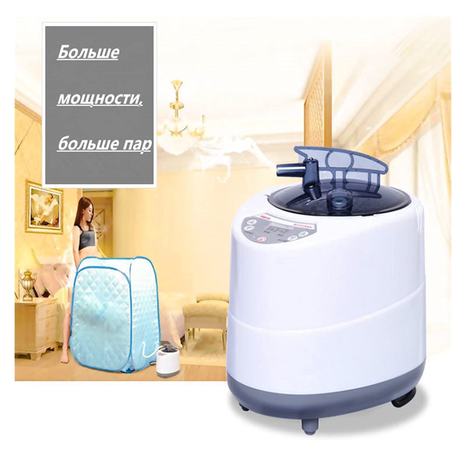 Kit generador de Ducha de Vapor, Generador de Vapor 2000W Capacidad de actualización 4L Pote de Vapor for Sauna Barriles de Madera Vapor de Agua Grande para Uso doméstico Comercial
