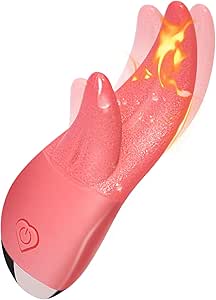 Clitoral Licking Vibrator, Double Tongue Licking Heating