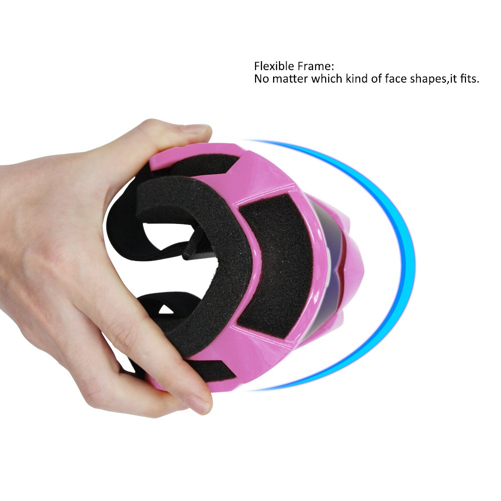 Gafas de protección CRG de resina sintética a prueba de viento y de polvo y resistente a los arañazos para practicar deportes como la bicicleta, el motocross o el esquí - Lente de color