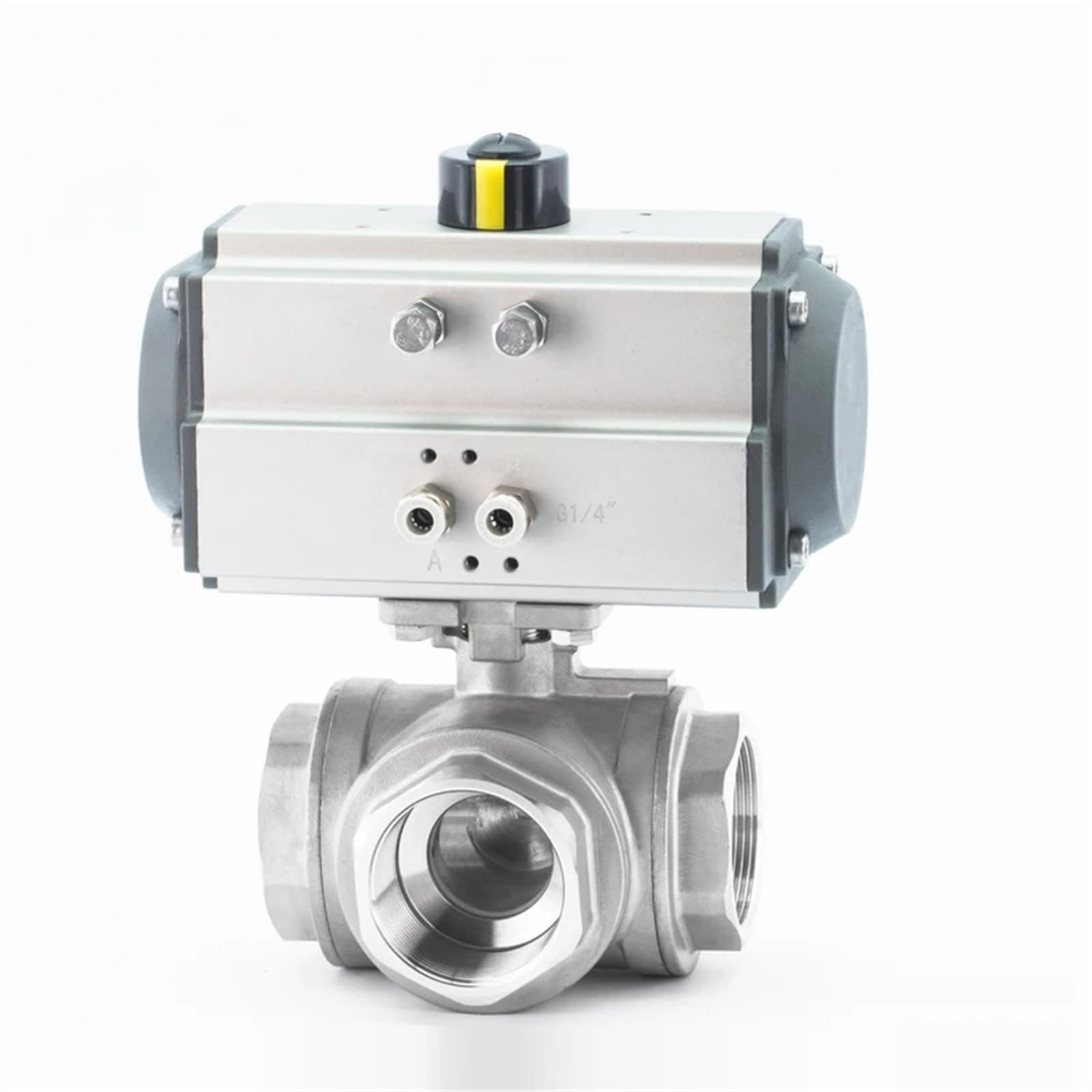 Vanne 3 voies pneumatique 2 pouces pour automatiser les réseaux de fluides