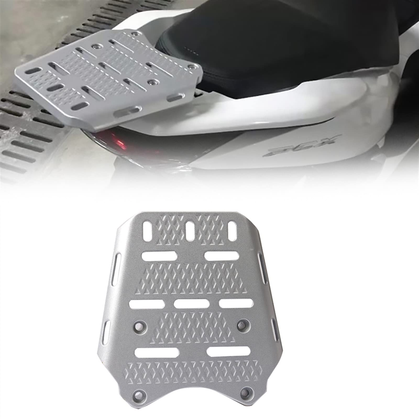 Accessoires plaque boîte PCX résout le manque de rangement arrière moto - 8