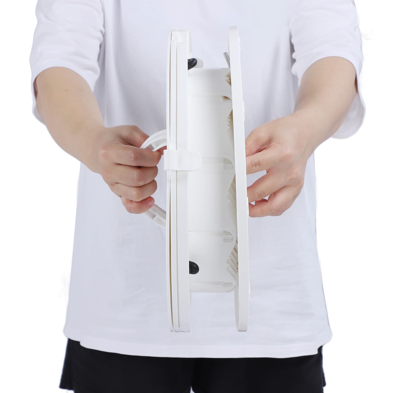 Emoshayoga Inodoro Portátil de Altura Ajustable, Orinal de Viaje Plegable para Acampar, Uso en Interiores, Ligero, 330,7 Libras