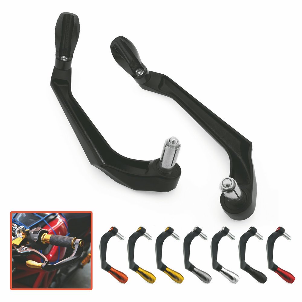 KIMISS 7/8in 22mm Embrayage De Frein De Guidon Levier D'embrayage De Frein En Aluminium CNC Protecteur De Guidon Universel Pour Motos,scooters,voitures électriques, Vélos De Montagne(Or