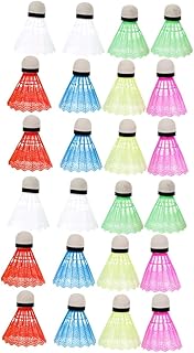 Sosoport 48 Peças Bolas De Plástico Para Crianças Transporte De Cortiça Plástico Badminton Peteca Badminton Plástico Cortiça Badminton Passarinhos Fitness Badminton Conjunto