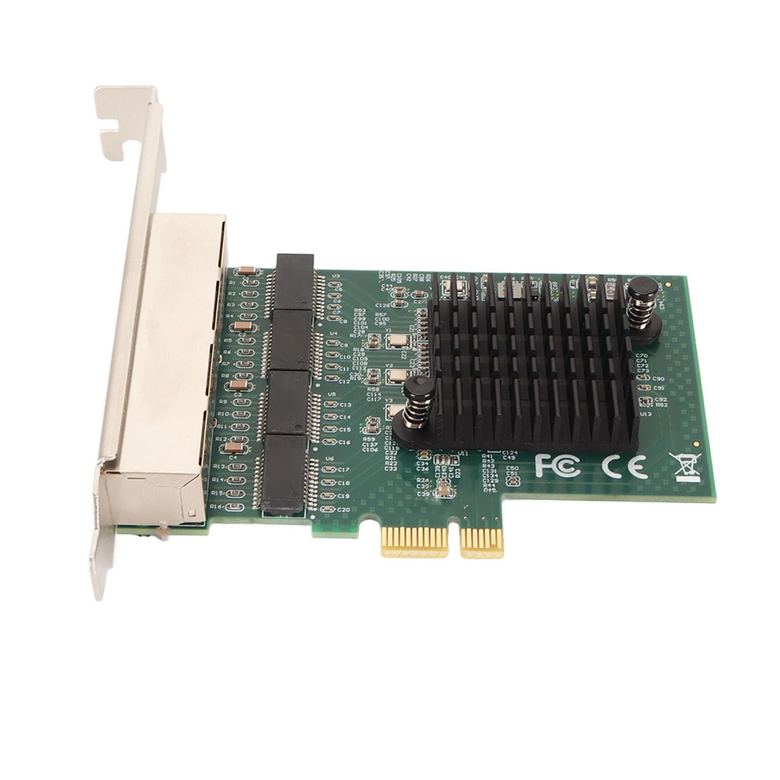 4 Port Gigabit Ethernet PCIe X1 Network Interface Card for Low
