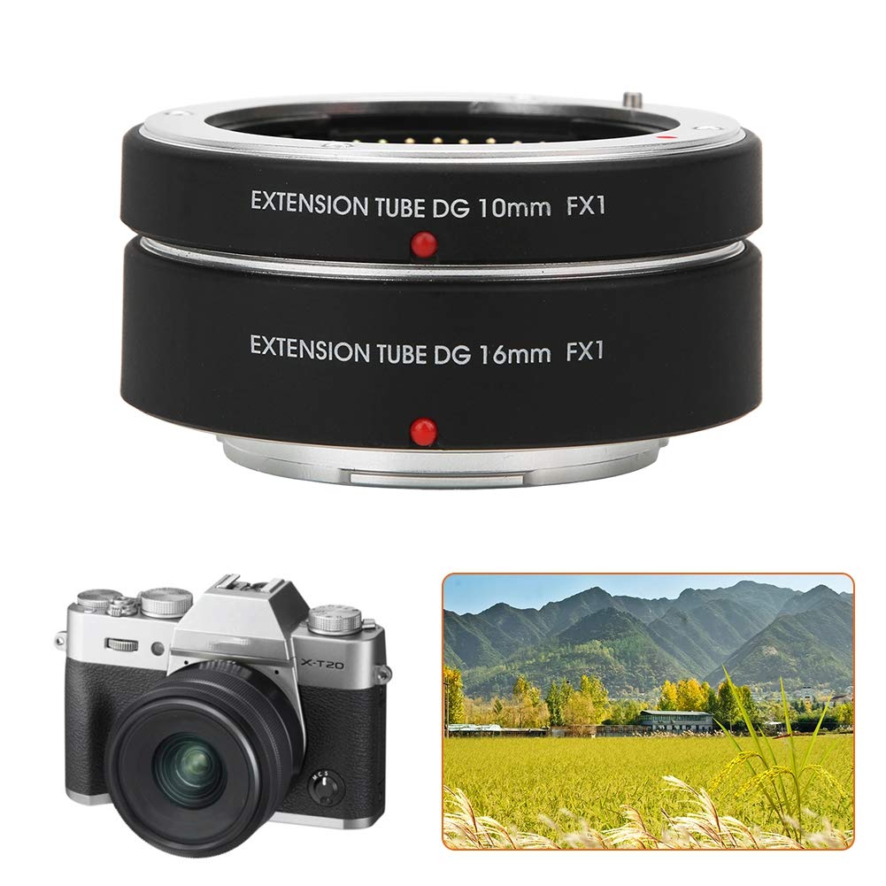 Anillo Adaptador de Tubo de extensión Macro de Enfoque automático FX1, 10mm + 16mm para cámara FX Mount