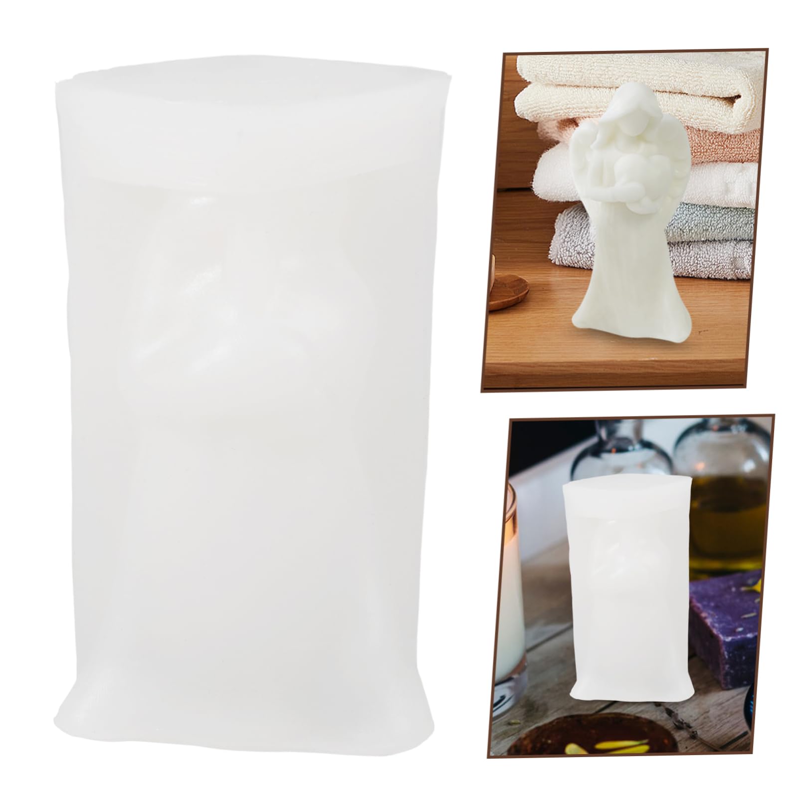 3piezas Molde Para Forma De Ángel Para Manualidades y Decoraciones De Moldes De Diseño Elegante y Para Aromáticas y Adornos Artisanales