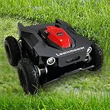 Cortacésped robótico híbrido a Gas y eléctrico, cortacésped robótico con Control Remoto de 7,5 HP, para céspedes de hasta 2500 m², Horas de Trabajo...