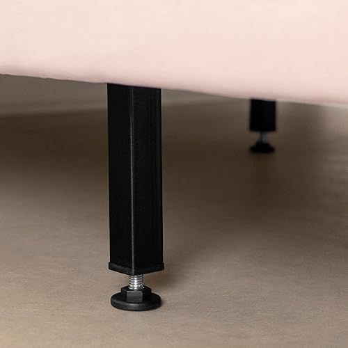 Miniatura 5 de South Shore Maliza - Cama completa tapizada con plataforma, matrimonial, color rosa