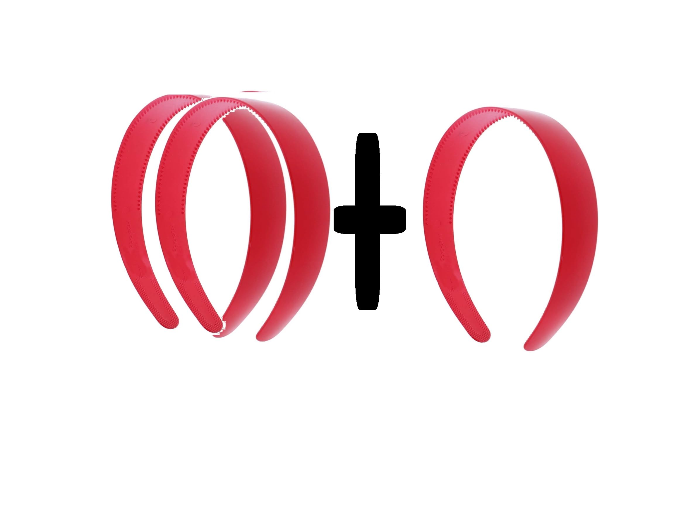 HAPPYMATES Unique Plain Plastic Headband With Teeth Non - Slip Hairband For Womens and Girls Headband Hoops for Women Girls DIY Hair Accessories (2_Pcs+1Free, Red Hair Band) (B0CZHVT6HY) Amazon Price History, Amazon Price Tracker