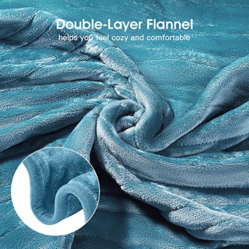 Homech Electric Heated Blankets, Electric Throws with Double-Layer Flannel, 10 Heating Levels, 3 Hours Auto-Off, Fast Heat & ETL Certification, Home Office Use & Machine Washable, 50" x 60"