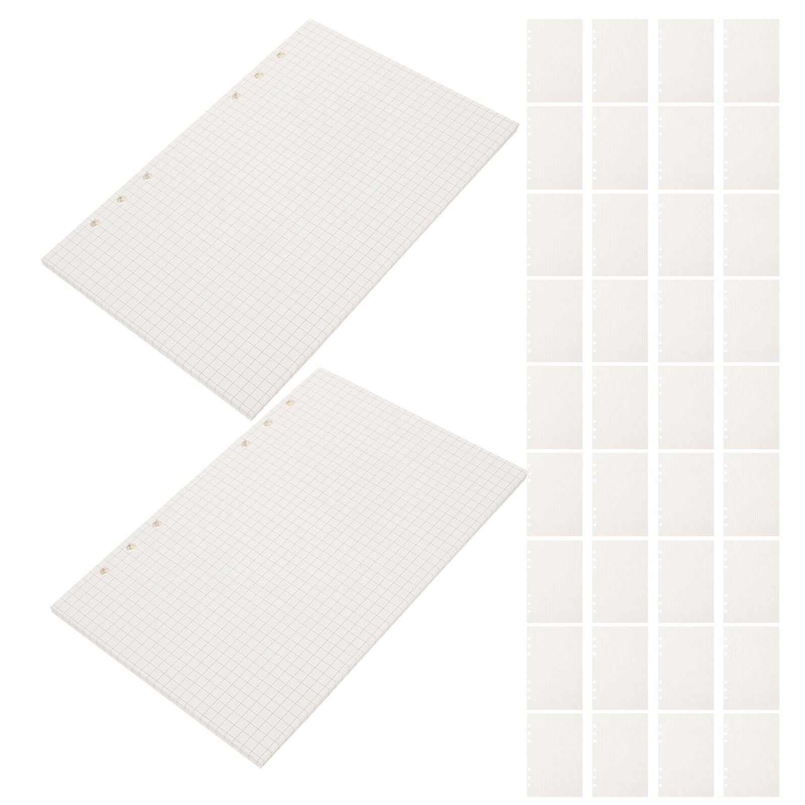6 Stück Ringbuch Nachfüllpapier Kariert Verstärktes Tintenfestes Loose Leaf Papier für Planer Schulhefte und Büro Vielseitige Einlageblätter für Notizbuch Journal Studenten und