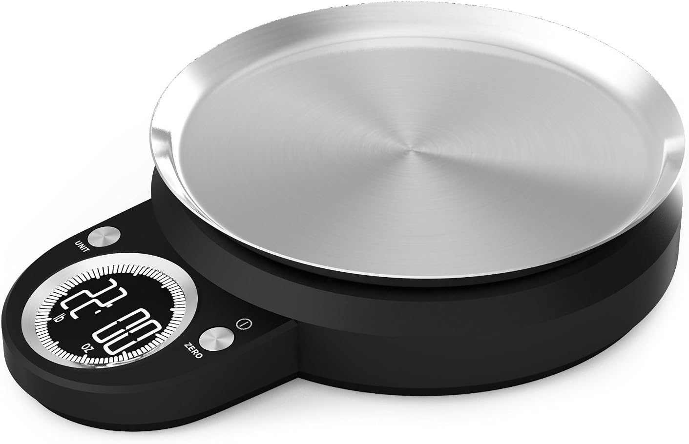 All-Clad KS2200 Stainless Steel removable / reversible plate Digital Kitchen Scale with 22-LB Capacity, Black by All-Clad