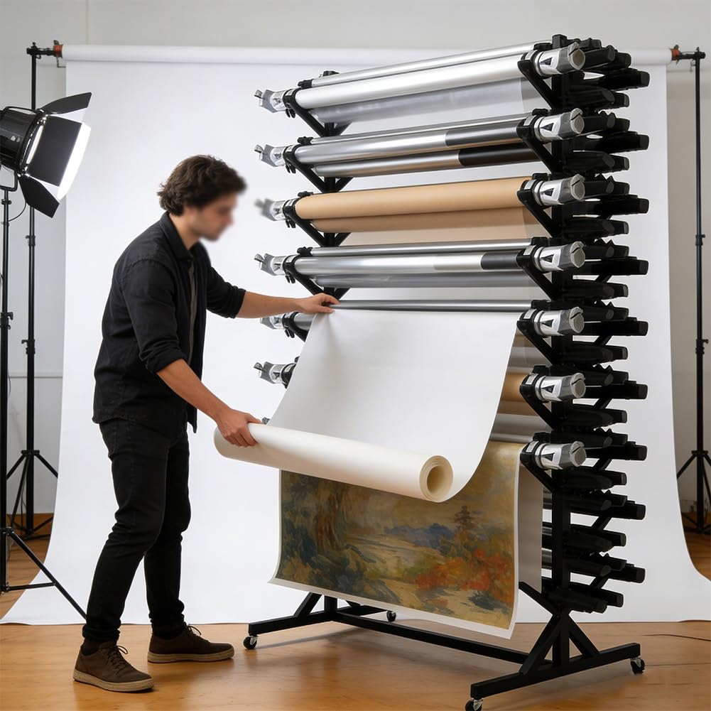 Blueprint - Supporto per rotolo in vinile su entrambi i lati, per piani di costruzione e poster
