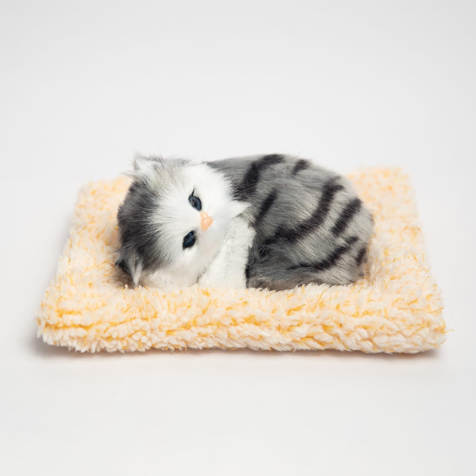 Sleeping Cat Plush Toy- Soft Decorative Figurine for Car Dashboard, Home, Office | Cute showpiece Cozy |Cozy Interior Accessories (Gray) (B0DDBF3L71) Amazon Price History, Amazon Price Tracker