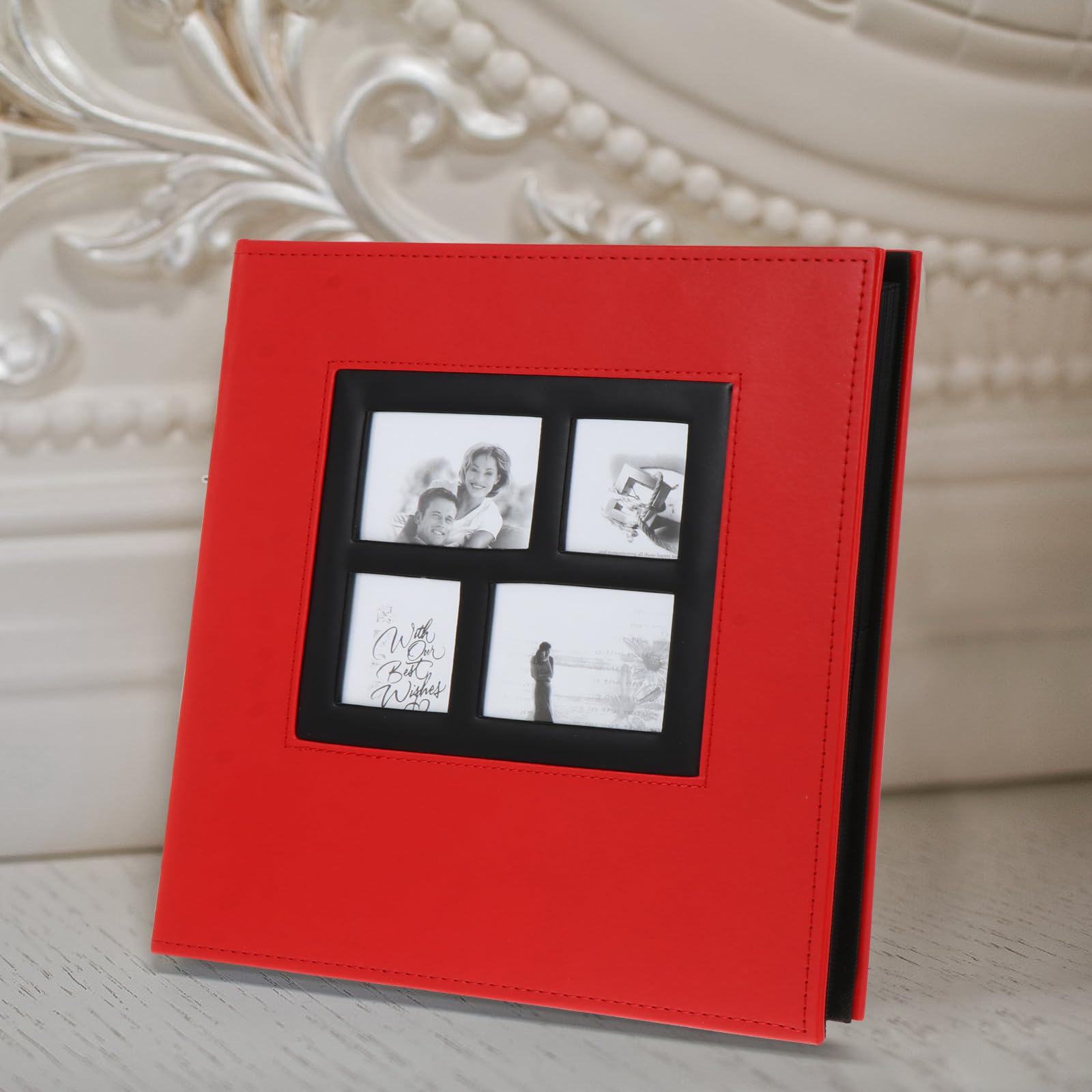 Álbum de Bolsillos para 400 Fotos de 6 Pulgadas en Piel Sintética