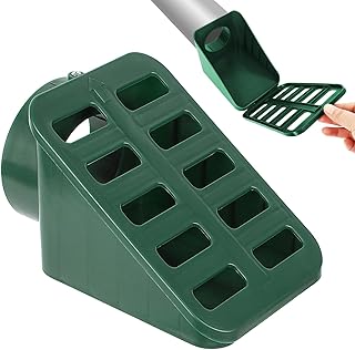 Lawn Grate Yard Drain,Angled Drainage Grate,Yard Drain Grate Emitter, Angled Drain Cover for Gutter Downspout Extensions (Green)