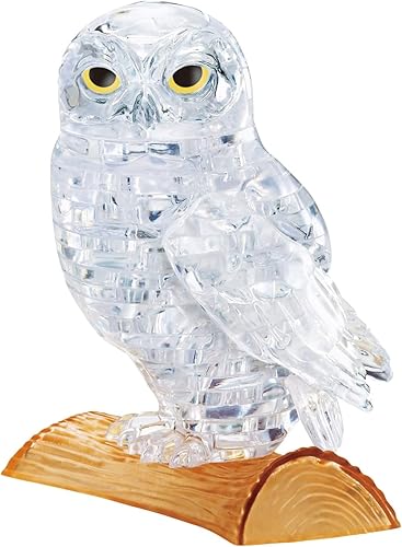 Miniatura 2 de BePuzzled Rompecabezas original de cristal 3D diseño de búho animal y pájaro juguete de juguete divertido para decoración de regalo para adultos y