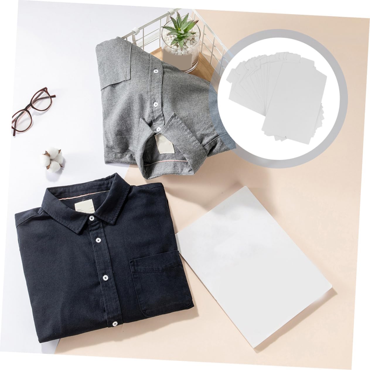Garneck 50pcs Garment Lining Cardboard Shirt Cardboard Laundry Folder Board Dress Folding Tool Folders Shirt Form Shirt Lining Board T-Shirt Inset Form 22x Paper Storage Tray Anti Wrinkle