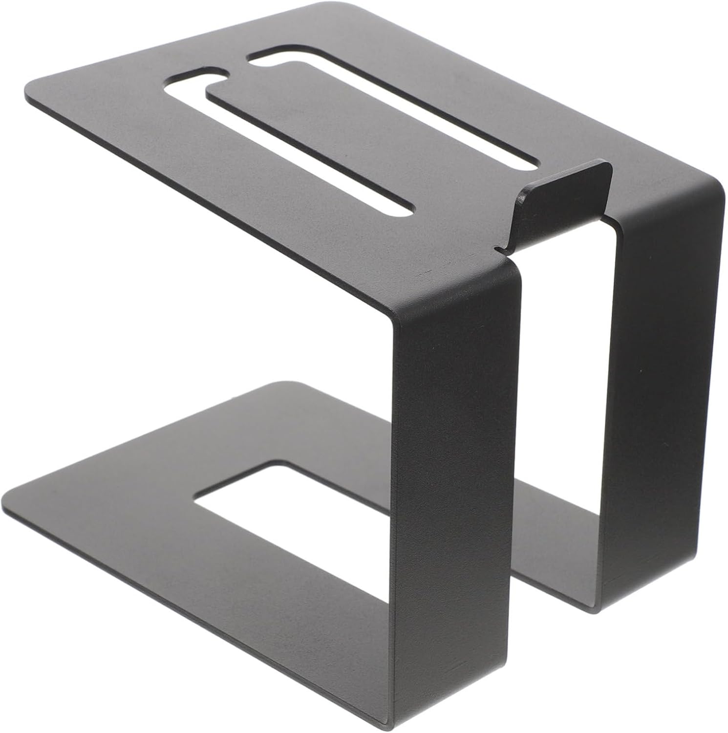 BESPORTBLE Black Desktop Speaker Stand Adjustable Metal Holder for Computer or External Monitor Speakers 1-Piece Universal Stand and Center Channel