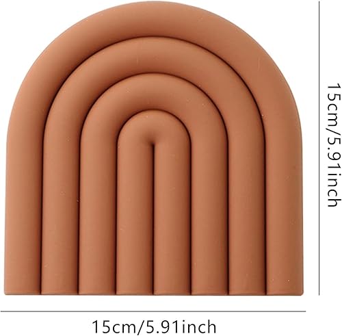 Miniatura 4 de monomono Salvamanteles de silicona coloridos y funcionales para ollas y sartenes calientes, soportes de ollas modernos y resistentes al calor para